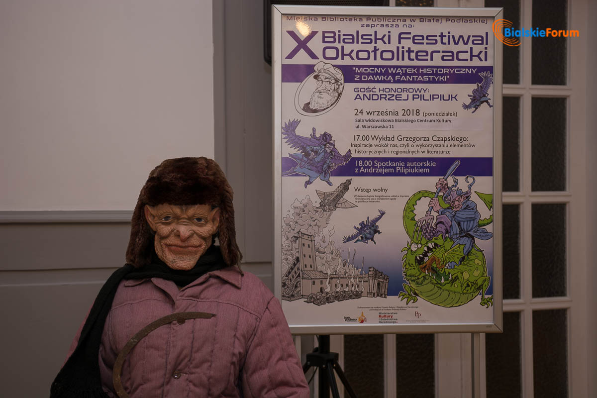 Spotkanie z Andrzejem Pilipiukiem w ramach X Bialskiego Festiwalu Okołoliterackiego
