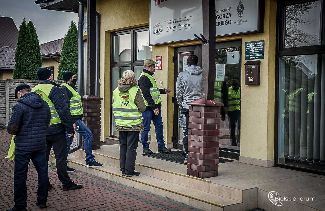 Protest rolników w Białej Podlaskiej