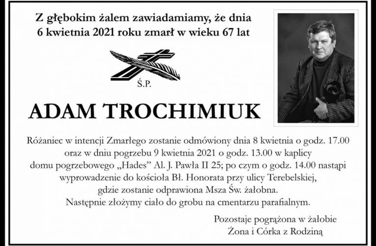 Pożegnanie Adama Trochimiuka