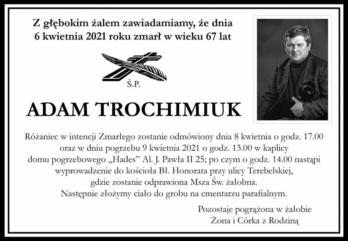 Pożegnanie Adama Trochimiuka
