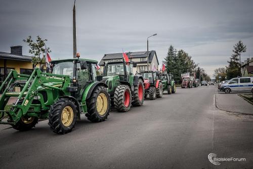 Protest rolników w Białej Podlaskiej 1008