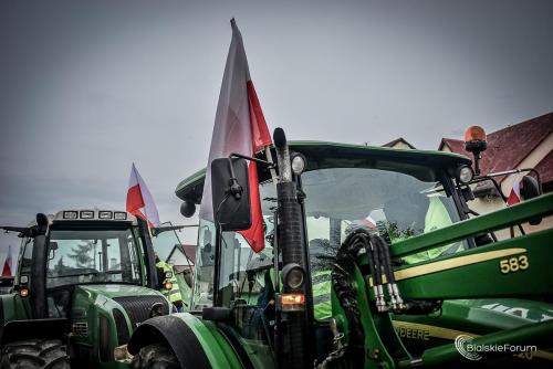 Protest rolników w Białej Podlaskiej 1012