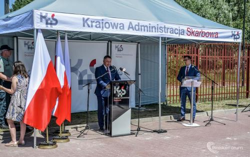 oddanie do użytku w Oddziale Celnym Drogowym w Terespolu skanera RTG do prześwietlania pojazdów 1014