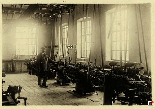 1935 Warsztaty wstarej fabryce H. B. Raabego w Białej Podlaskiej przy ul. Łomaskiej 21