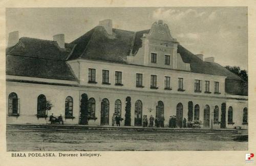 Lata 1925-1930 Bialski dworzec kolejowy