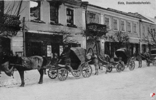 1917 Postój dorożek Rynek