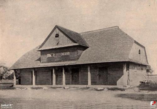 Lata 1895-1910 Spichlerz pod dawną Białą Radziwiłłowską. Obecnie teren miasta