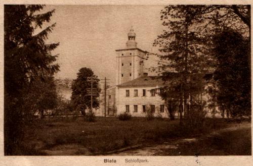 Lata 1902-1907 Park pałacowy i wieża bramna w Białej Podlaskiej